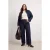 Trendyol Curve Dames Donkerblauw Effen Lang Regular fit Grote maten Blazers