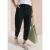 Mid Waist broek met wijde pijpen in casual pasvorm