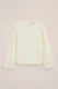 WE Fashion – Meisjes T-shirt van kant – Regular fit – Ecru –