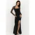 Velvet Bodycon Avondjurk met Lange Mouwen