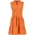 Oranje mouwloze jerseyjurk met V-hals