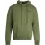 Gebroken witte Helvetica-logo slim-fit groene hoodie