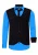 Shirt with vest and tie set of 3