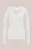 WE Fashion – Dames jersey T-shirt met kant – Wit – Katoen –