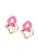SOHI Oorbellen  goud / pink