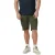 s.Oliver Big Size relaxed cargo short donkergroen