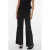 VERO MODA wide leg high waist casual broek zwart met glitter