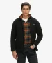 Superdry Mannen Polar Fleece met Volledige Rits Zwart