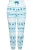 Ulla Popken Broek  blauw / aqua / wit