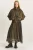 Hoge Taille Midi Rok in Ruitpatroon