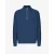 Merino trui 1/4 ritssluiting Colorful Standard Marine Blue
