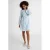 Ruby broderie midi jurk lichtblauw