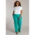 Colletta straight high waist casual broek turquoise