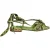 Dolce & Gabbana Groene Dierenprint Enkelband Sandalen Schoenen