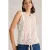 White Stuff Tulip Sleeveless Shirt Pink Print
