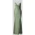 Mascara Maxi-jurk met draperieën en loopsplit