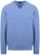 William Lockie Pullover Lamswol V Surf Mid Blue
