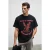Oversized T-shirt met ronde hals en print