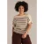Yest Curve gestreepte top beige