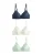 Next BH  navy / mintgroen / wit