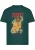 Merchcode Shirt ‘Elvira’  goudgeel / donkergroen / rood / parelwit