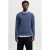 JACK & JONES ESSENTIALS katoenen regular fit gebreide gemêleerde trui – blauw