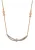 faina Ketting  rose-goud / transparant