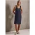 Street One Studio Dames Jersey jurk met knopen in Blauw