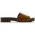 Steve Madden Cento Mules Chestnut Suede