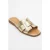 Notre Leer Plat Sandalen (Women)