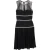 Alexander McQueen knielange jurk in zwart polyamide