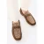 Wittchen Heren mocassins van bruin en beige geruit suède leer