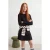 TRENDYOLKIDS Meisjes Zwart Effen Lang, Regular fit T-shirts