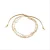 Luxenter armband, metaallegering athat met champagne zirkonia, 18K vergulde afwerking