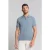 No Excess Polo Pique Solid Stretch Washed Blue