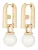 FURLA Oorbellen  goud / wit