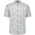 No Excess Shirt Short Sleeve Allover Printed Slub Blue