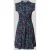 Apricot mini-jurk van pure viscose met een florale all-over print