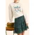 ICode Green Short Skirt With Summer Fruit Print Green