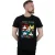 Disney Heren Mickey Mouse Vierkant Gekleurd T-shirt (Zwart)