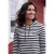 Shirt met lange mouwen, capuchon en strepen