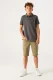 Lazlo 355 Regular Denim Shorts – Legergroen