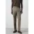 Mango Man regular pantalon met linnen bruin