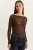 Crew Neck Basis Transparant Top