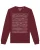 Watapparel Sweatshirt ‘ Doodle Dogs ‘  bourgogne / wit gemêleerd