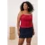 Trendyol Curve Dames Bordeaux Effen Lang Getailleerd Grote maten Blouses