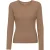 Geribd dames-T-shirt met lange mouwen Colorful Standard Organic sahara camel