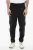 Broek van katoenmix met METAL HEM en normale taille in zwart