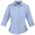 Premier Dames/Dames Popeline 3/4 Mouwen Blouse (Middenblauw)