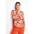 Rich & Royal Printed V-neck Blouse Cherry Tomato